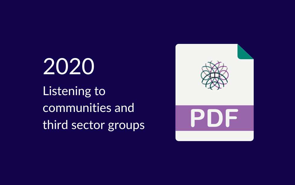 Insight Briefing: Listening to communities and third sector groups