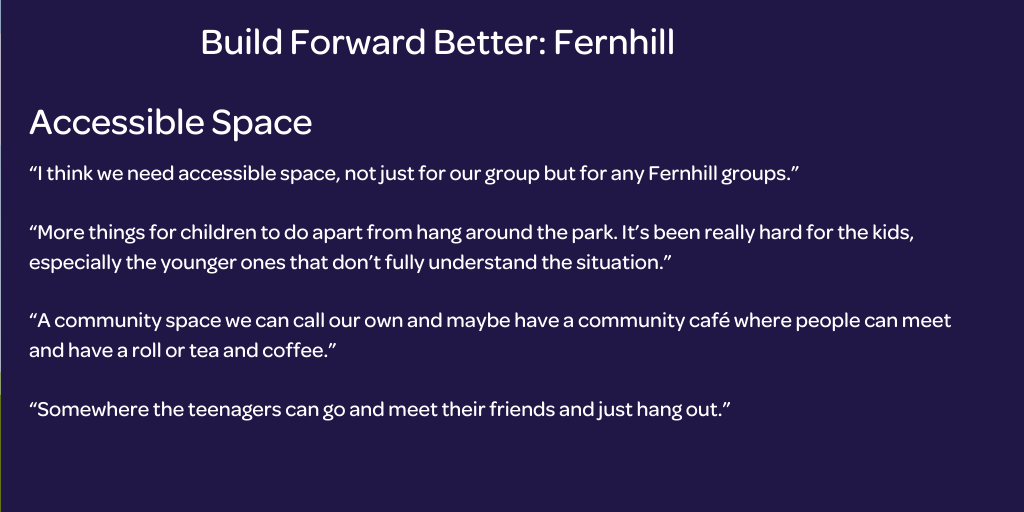 Fernhill: A community response to #BuildForwardBetter