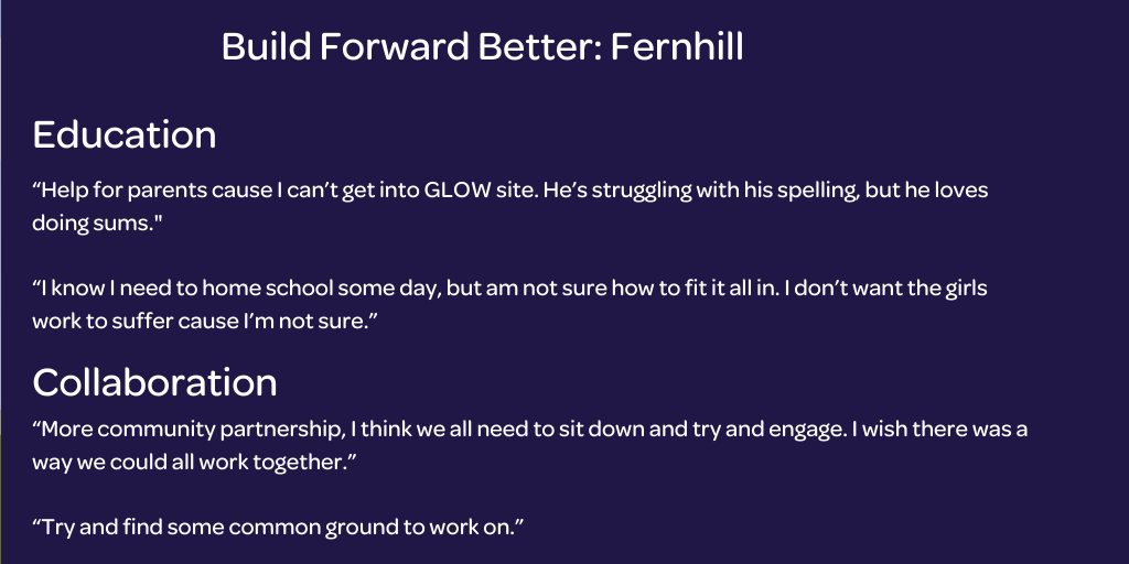 Fernhill: A community response to #BuildForwardBetter