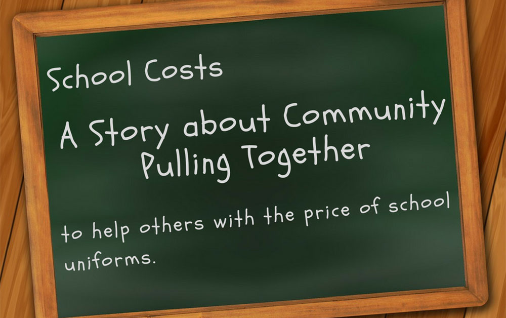 School Costs: A community pulls together