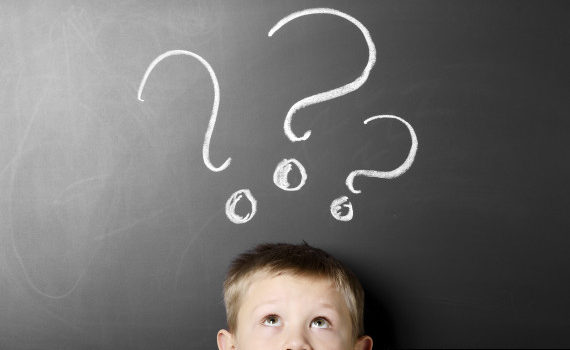 young person with question marks
