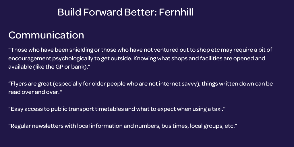 Fernhill: A community response to #BuildForwardBetter