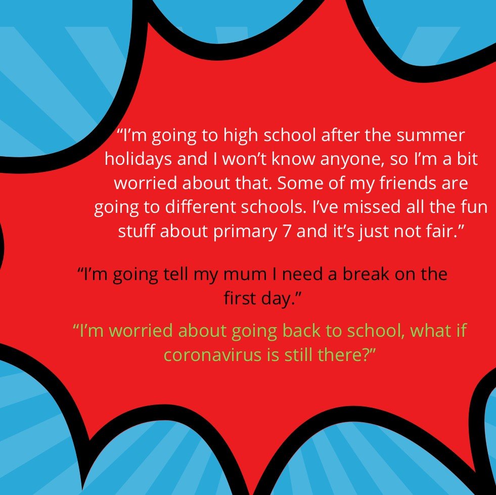 Children were anxious about the future after lockdown