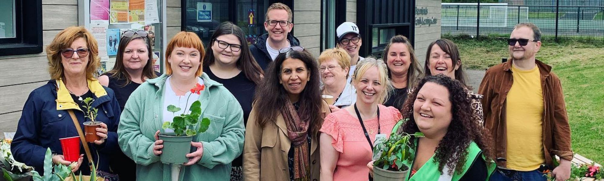group of community members at a community event together