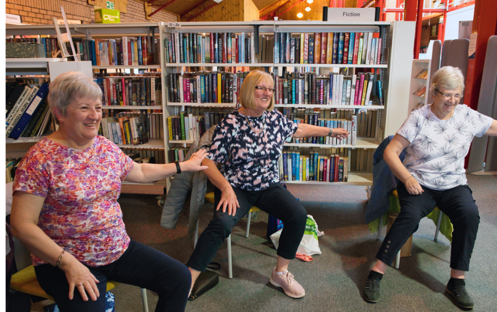 Blacklands, Kilwinning: women’s chair exercise group